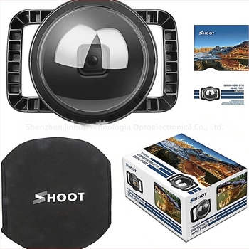 Mască de scufundare pentru GoPro Hero10/9 – mască sferică rezistentă la apă, ABS și acrilic, model XTGP559, anti-fog, include 1 mască și protecție de mască