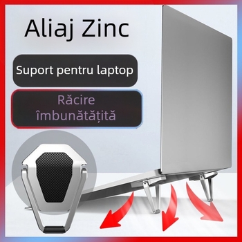 Xiangjie JO5 Suport pliabil pentru laptop — metal + silicon, compatibil cu laptopuri, design pliabil, greutate 11.14 kg