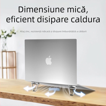 Xiangjie JO5 Suport pliabil pentru laptop — metal + silicon, compatibil cu laptopuri, design pliabil, greutate 11.14 kg