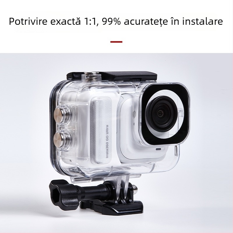 Love xiaou husă de protecție pentru Insta360 Go Ultra – model A-ysgu-wc, compatibilă Go Ultra, material PC + sticlă temperată, logo personalizabil