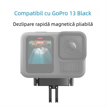 GoPro HERO13 bază magnetică pentru eliberare rapidă cu două gheare din aliaj