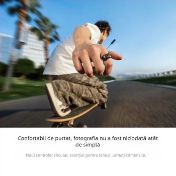 Shadowstone inel telecomandă Insta360 GO Ultra - compatibil cu Insta360 GO Ultra; materiale: plastic, metal, bandă elastică; imprimarea siglei: nu este suportată