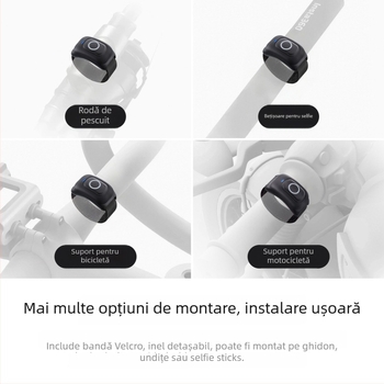 Shadowstone inel telecomandă Insta360 GO Ultra - compatibil cu Insta360 GO Ultra; materiale: plastic, metal, bandă elastică; imprimarea siglei: nu este suportată
