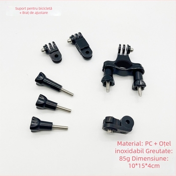 GoPro Hero10 suport pentru bicicletă cu adaptor AEE, material PC, set de 6 piese