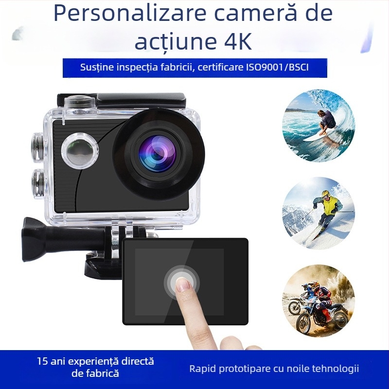 Cameră de acțiune Fulijia F300at – 24MP, ecran LCD de 2 inch, card de memorie, autonomie baterie 60 de minute