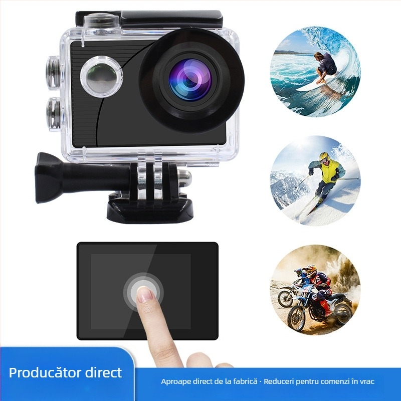 Cameră de acțiune Fulijia F300at – 24MP, ecran LCD de 2 inch, card de memorie, autonomie baterie 60 de minute