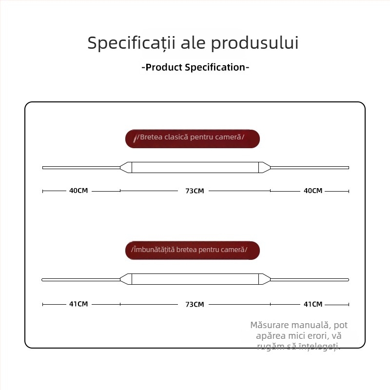 Bretea de umăr pentru cameră Elos: piele de vițel din primul strat, curea de umăr îngroșată, textil arc-cut lucrat manual, design ergonomic multifuncțional, compatibil cu DSLR și camere fără oglindă