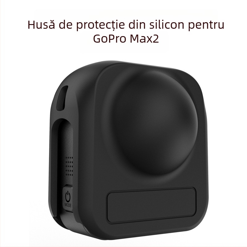 GoPro Max2 husă protectoare din silicon – Carcasă de protecție, silicon; Compatibilă cu GoPro Max2; Absorbție șocuri, Protecție anti-cădere; Greutate 50 g
