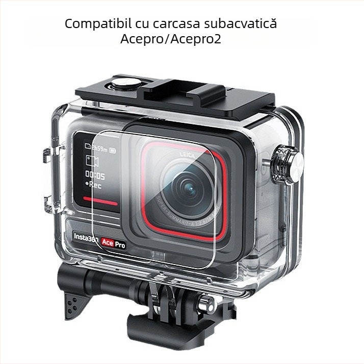 Carcasă protectoare etanșă Acepro2Insta360 | Material: PC + 316 oțel inoxidabil; Turnare prin injecție; Compatibilă cu Acepro waterproof shell; Lansată în 2023