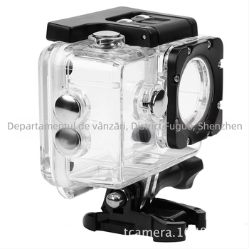 Carcasă protector waterproof pentru camere de acțiune – husă PC, compatibilă cu SJCAM/EKEN/AKASO/APEMAN (Sj4000/H9R)