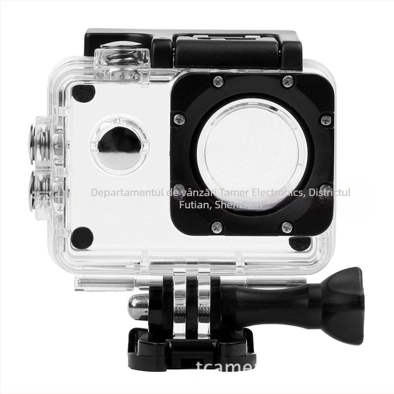 Carcasă protector waterproof pentru camere de acțiune – husă PC, compatibilă cu SJCAM/EKEN/AKASO/APEMAN (Sj4000/H9R)