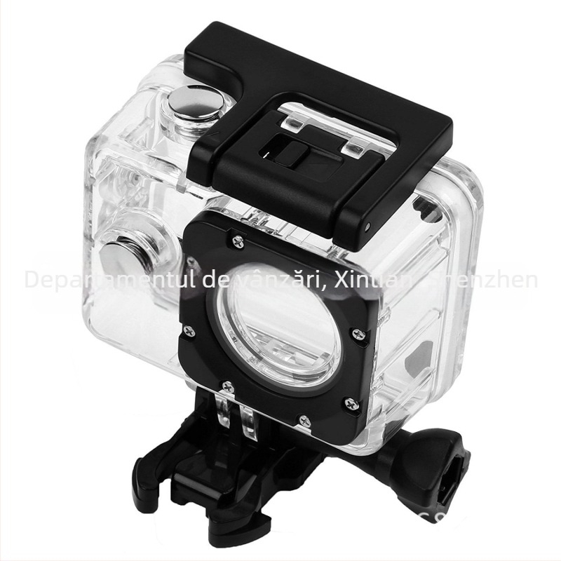 Carcasă protector waterproof pentru camere de acțiune – husă PC, compatibilă cu SJCAM/EKEN/AKASO/APEMAN (Sj4000/H9R)