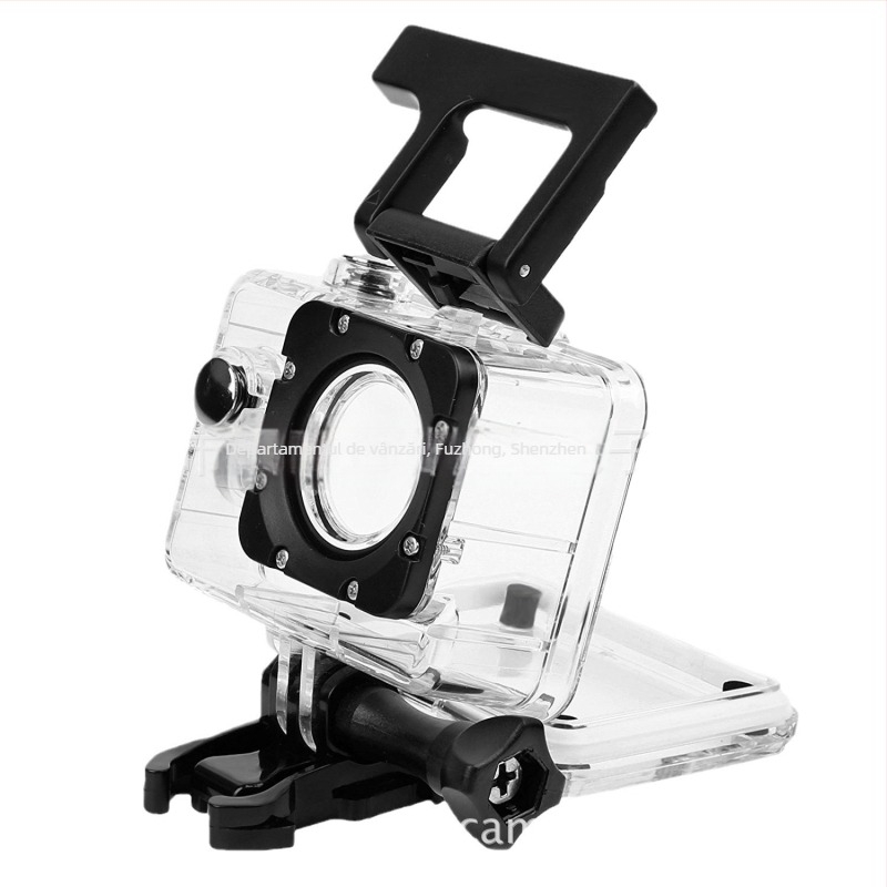 Carcasă protector waterproof pentru camere de acțiune – husă PC, compatibilă cu SJCAM/EKEN/AKASO/APEMAN (Sj4000/H9R)