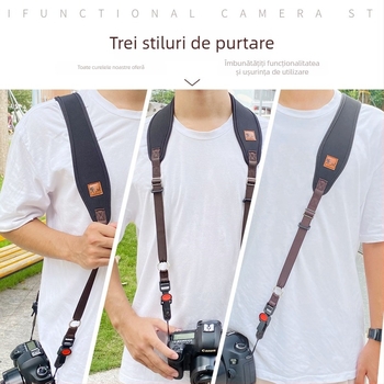 JN Geno JN-FK Curea de umăr pentru aparat foto, eliberare rapidă, curea din nylon, sarcină maximă 40 kg, lungime reglabilă, pentru camere generale