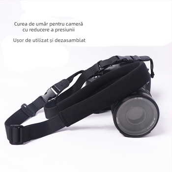 Bretea de gât pentru DSLR cu eliberare rapidă, 4 capete din nylon, reglabilă, încărcare 20 kg