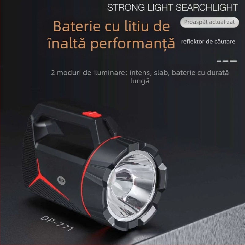 Lanternă LED pentru camping, reîncărcabilă, 20W, 4000 mAh, rază 200-500 m
