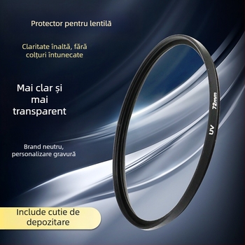 Filtru UV pentru camere – ramă subțire, model 49 58 67, procesare OEM, opțiune gravare