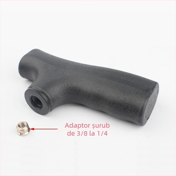 Cap de monopod pentru cameră – Mâner din plastic + aliaj de aluminiu, pentru trepied/monopod; încărcare maximă sub 2 kg; Model: mâner pentru bețe – stil obișnuit