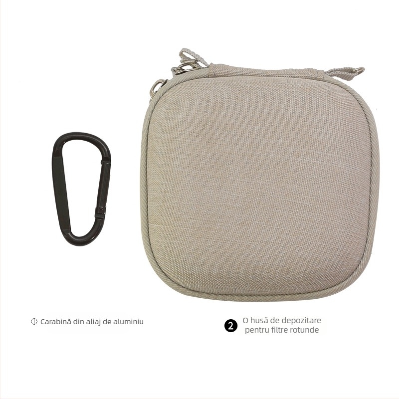 UJM Set depozitare filtre pentru cameră — 8 buc., husă rotundă pentru filtre, protecție pentru lentile, cutie rigidă