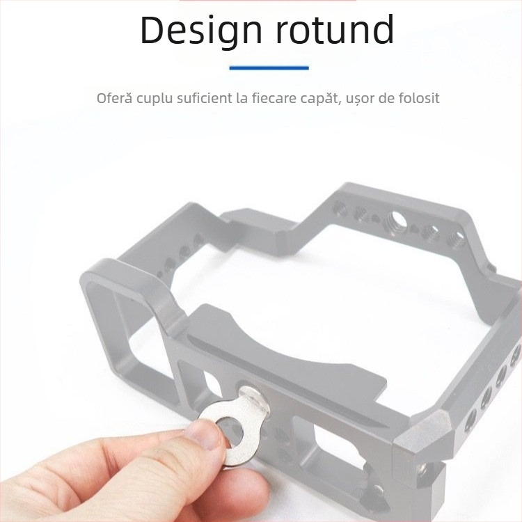 Kit accesorii pentru corpul camerei din aliaj de aluminiu, Rabbit Cage și cheie hex, șuruburi pentru placă cu montură rapidă, unealtă cu cap plat circular, accesorii de extindere; compatibil cu camere; sarcină maximă 2–5 kg; modele A7C/A74/A7M3/R5R6