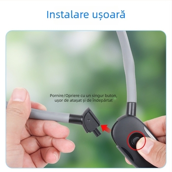 Adaptor fix din silicon pentru GoPro 5–10, cu streaming video în direct și cameră fixă