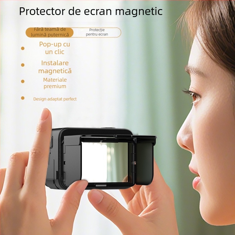 Capac de ecran pliabil pentru Insta360 Ace/Ace Pro/Ace Pro 2 — acoperire antireflexie și anti-oglindire | Brand: sheingka
