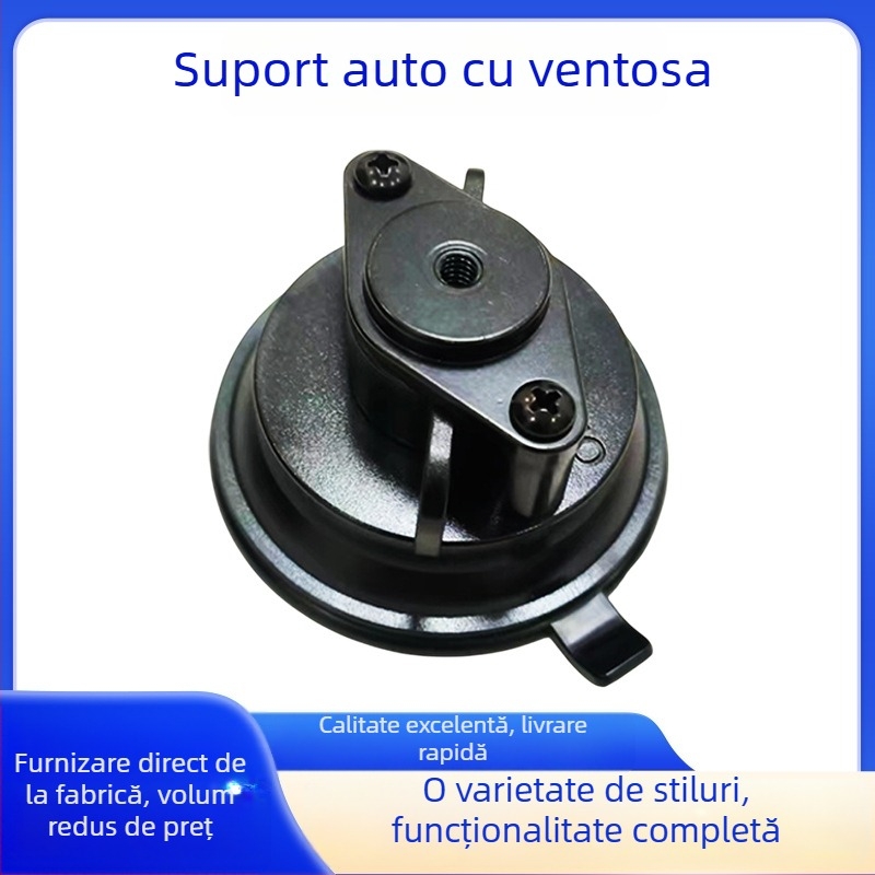 Suport auto pentru telefon cu ventuză mare, pentru geamuri, antișoc, compatibil cu telefoane mobile și camere