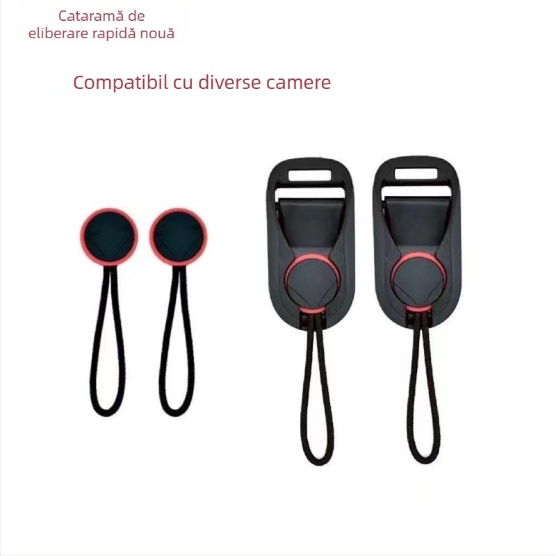 Bretea de umăr pentru cameră cu eliberare rapidă, universală pentru toate camerele, material țesut, încărcătură maximă 2–5 kg, greutate 15 g