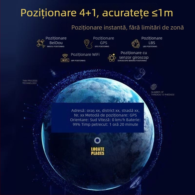 Trackere GPS pentru vehicule electrice, localizator wireless cu GPS satelit, GPRS, montare magnetică, monitorizare anti-furt