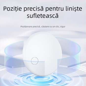 GPS tracker pentru obiecte pierdute și animale de companie – Model D02, baterie 240mAh, poziționare globală, urmărire 7 zile, purtare ca pandantiv