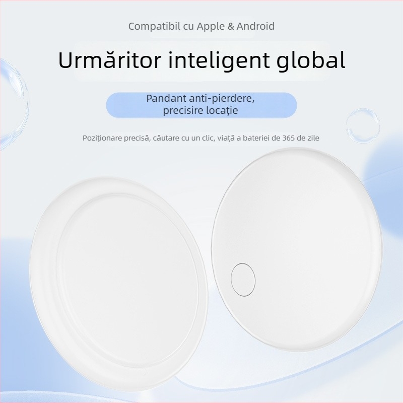 GPS tracker pentru obiecte pierdute și animale de companie – Model D02, baterie 240mAh, poziționare globală, urmărire 7 zile, purtare ca pandantiv