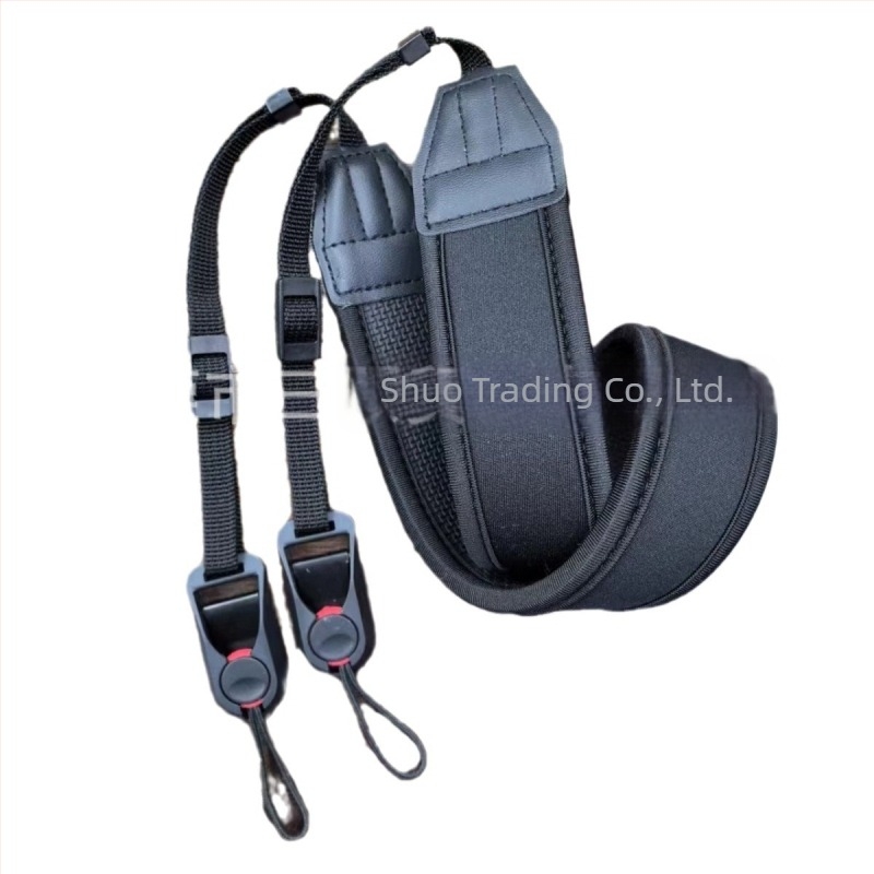 Breteă pentru cameră Sangu, Poliester/Plastic cu micro-elasticitate, Lungime reglabilă, Peste 40 kg capacitate de încărcare, Potrivită pentru camere Micro Single și SLR