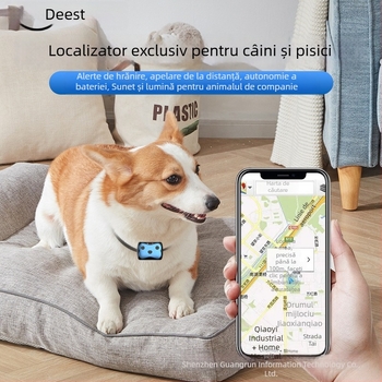 Locator GPS pentru animale D87 – urmărire în timp real, precizie 5 m, IP67, alarme SOS/Mobil/Perimetru, baterie polimerică 120 h