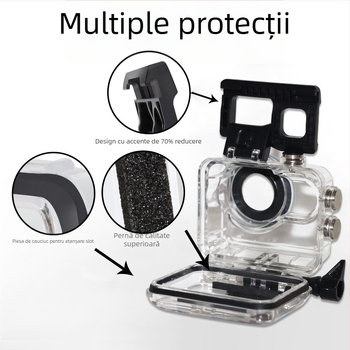 Go3 Pro carcasă impermeabilă pentru 360Go3 — material PC, turnare prin injecție, protecție împotriva prafului