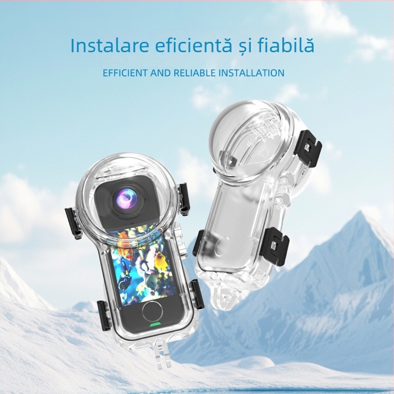 Insta360 X4 Air Carcasă subacvatică complet invizibilă | Material PC | Finisare a suprafeței prin turnare-mold | Compatibil cu Insta360 X4 Air