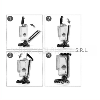 Carcasă impermeabilă GoPro Hero8 pentru cameră — carcasă PC, impermeabil profund, protecție împotriva șocurilor, protecția camerei; se potrivește GoPro Hero8; pentru înot, scufundări, surfing și schi; pachet: 1 husă impermeabilă