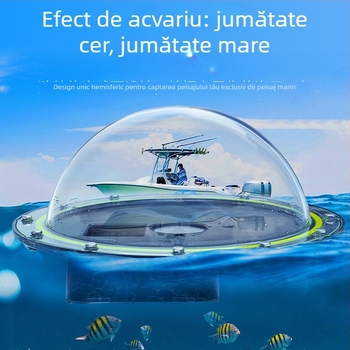 TELESIN Carcasă protecție impermeabilă pentru DJI Action4/3 – Carcasă PC+acrilic, Model AGDY76