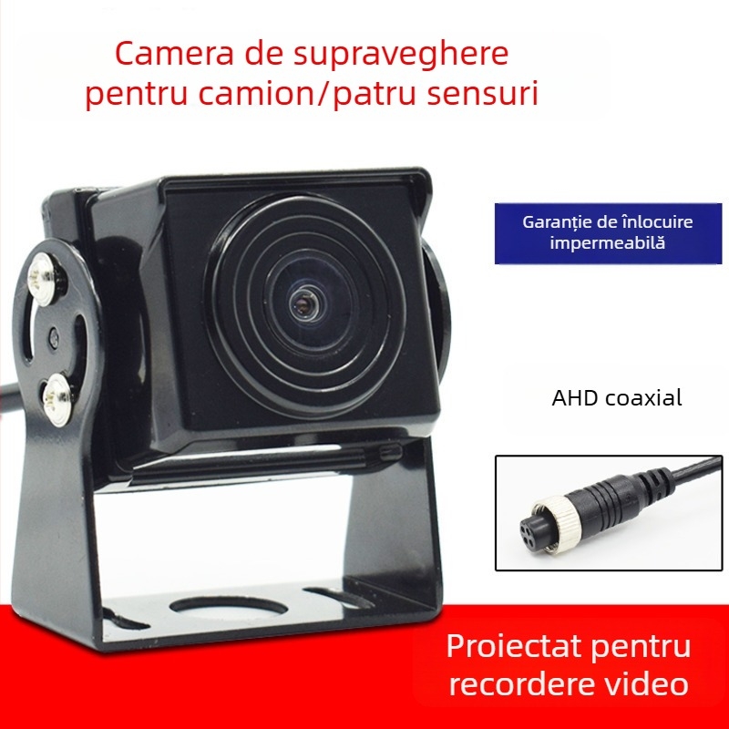 Cameră de mers înapoi pentru camion, impermeabilă, 720P, obiectiv 3.6 mm, vizualizare noapte StarLight, alimentare 12–24V (Specificații cheie: impermeabilă; 720P; obiectiv 3.6 mm; vizualizare noapte StarLight; alimentare 12–24V)