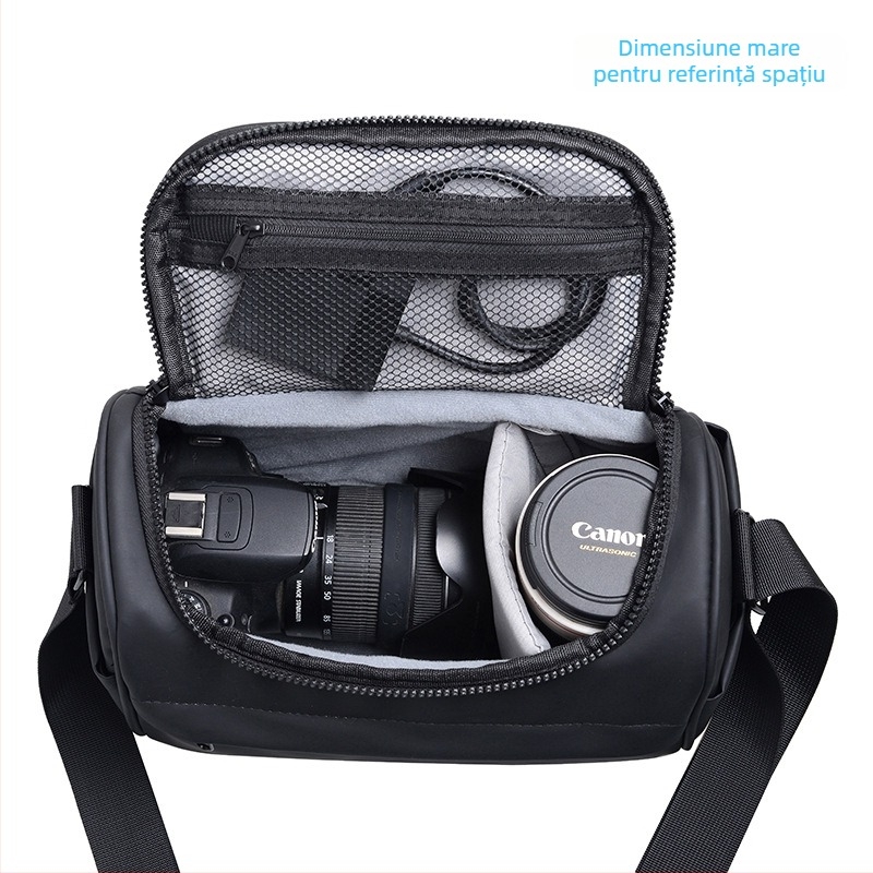 Geantă pentru Cameră SLR/Mirrorless - Nailon impermeabil, Curea de umăr, Unisex, Destinată călătoriilor portabile