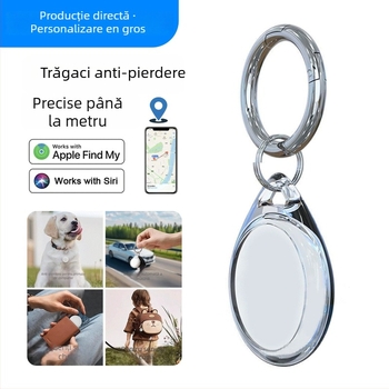 Colier locator GPS pentru persoane în vârstă, copii și animale de companie - mini tracker, model DWQ-01, rază 30 m, 11 g, carcasă PC, MFI certificat