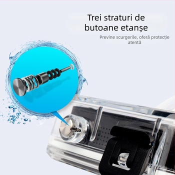 Carcasă impermeabilă GoPro MAX 2 pentru cameră de acțiune panoramică – include bază și șurub din oțel inoxidabil