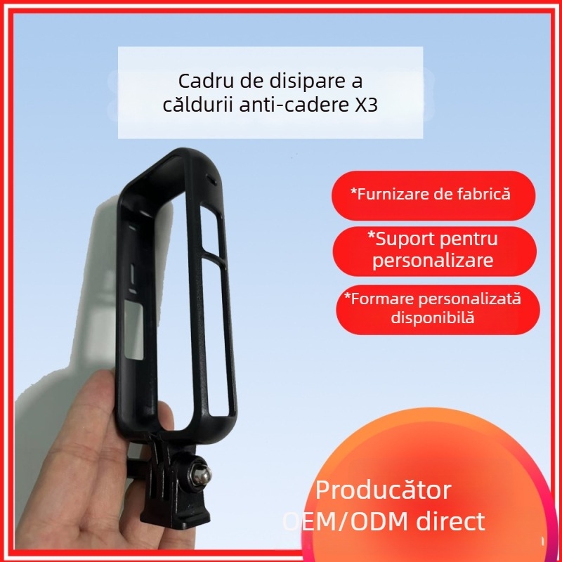 TOPLING ramă protecție din plastic pentru Insta360 One X2/X3 – carcasă de protecție pentru cameră de acțiune panoramică, compatibilă cu One X2/X3, imprimare logo acceptată.