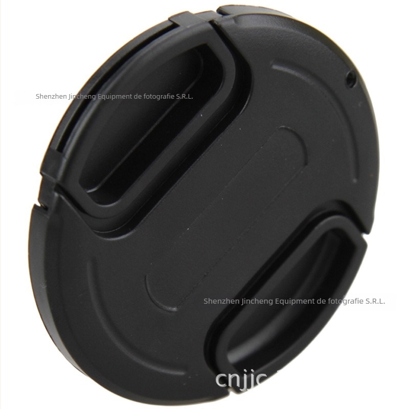 Capac de obiectiv JJC LC-series, cu șnur anti-pierdere, mecanism de prindere la mijloc, compatibil universal, greutate 0,038 kg