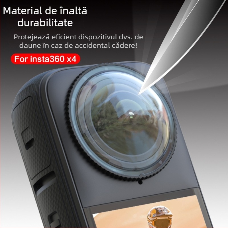 Insta360 X4 capac de protecție a obiectivului rotativ (PC) IN95, anti-fog, anti-scratch, anti-cut