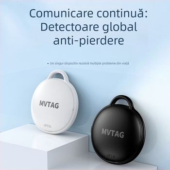 Sistem de localizare pentru animale de companie, model F6; Bluetooth, compatibil cu iOS, baterie CR2032 de 210mAh, rezistent la apă