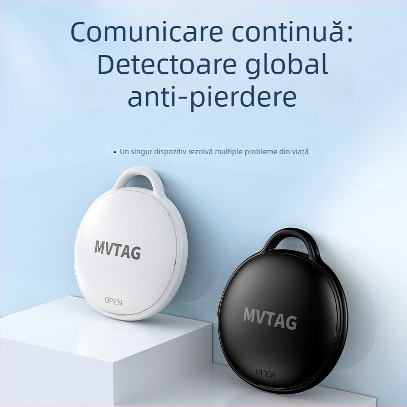 Sistem de localizare pentru animale de companie, model F6; Bluetooth, compatibil cu iOS, baterie CR2032 de 210mAh, rezistent la apă