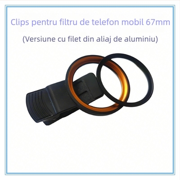 Clip de filtrare pentru telefon, polarizator 67 mm - universal, compatibil cu majoritatea telefoanelor