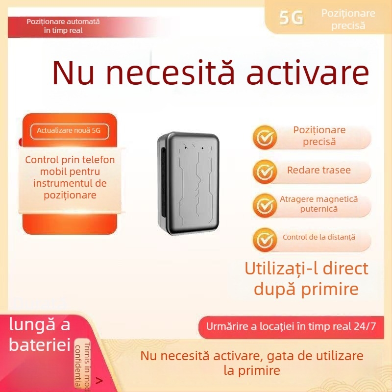 Localizator auto cu poziționare Beidou GPS, montare magnetică puternică, localizare precisă a vehiculului