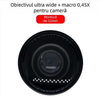 Lentilă duală ultra-wide macro cu focalizare fixă pentru cameră – 18mm, f/2.0, diametru filtru 52mm, model JV-CL52