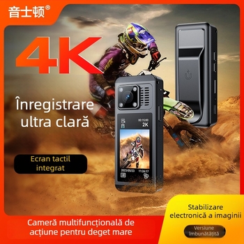 HY-X9 Cameră de acțiune panoramică 360° pentru motocicletă, 30 MP, stocare TF, ecran LCD 2.0, 4 h baterie, ABS corp, stabilizare imagine